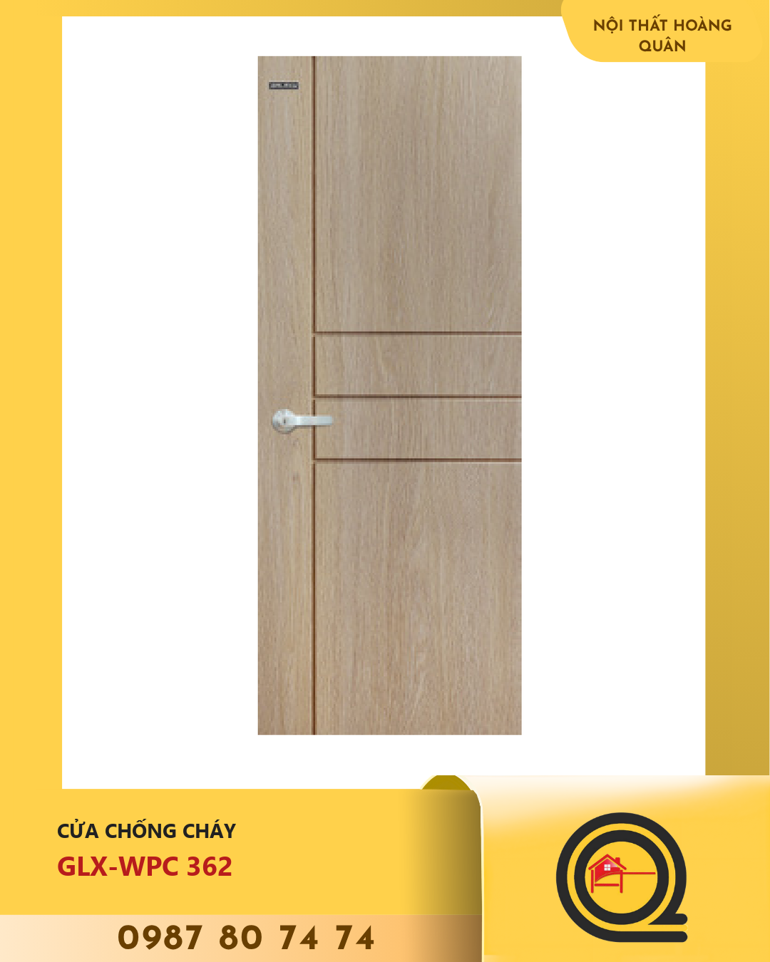 Cửa Nhựa Gỗ WPC GLX-WPC 362